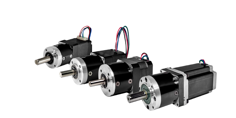 Molon stepper motor with planetary gear train